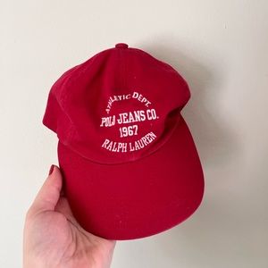 Red Polo Ralph Lauren baseball cap